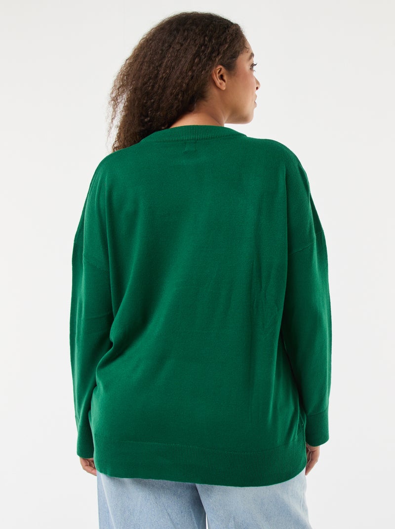 Pull de Noël imprimé chien Vert - Kiabi