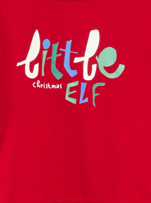 Pull de Noël imprimé en coton - Kiabi