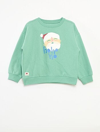 Pull de Noël imprimé en coton