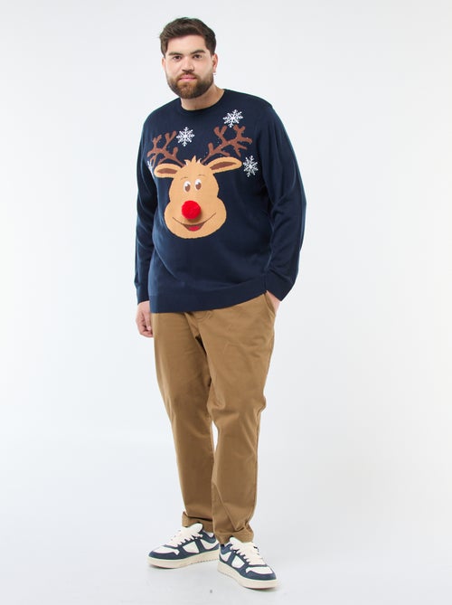 Pull de Noël imprimé 'renne' - Kiabi