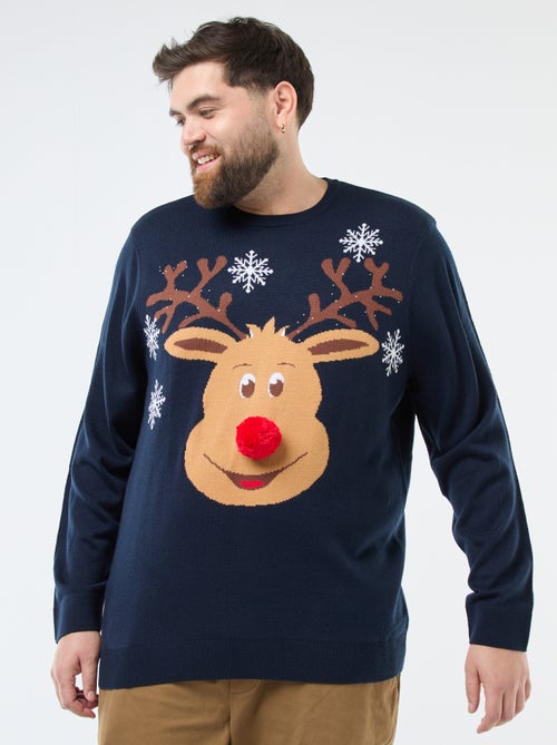 Pull de Noël imprimé 'renne' - Kiabi