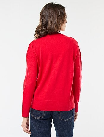 Pull de Noël imprimé sapin