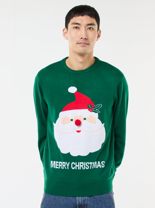 Pull de Noël imprimé - Kiabi
