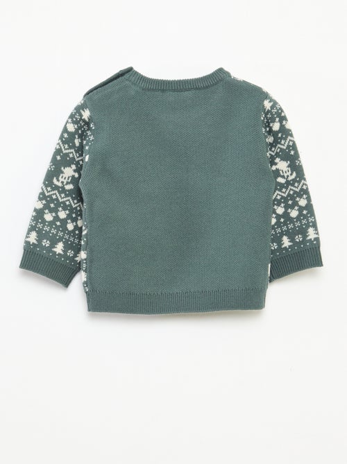 Pull de Noël jacquard 'Disney' 'Mickey' - Kiabi