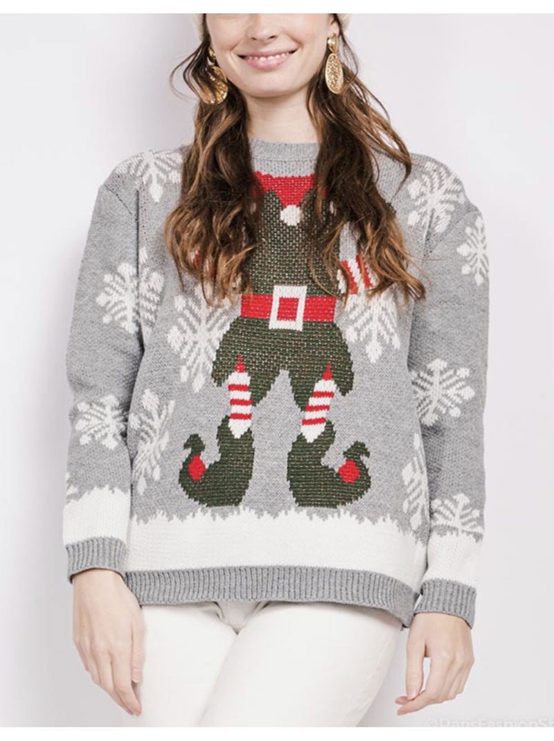 Pull  De Noel Kebello Gris - Kiabi