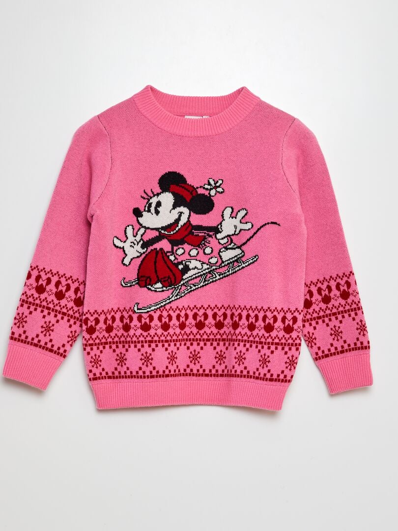 Pull de Noël 'Minnie' Rose - Kiabi