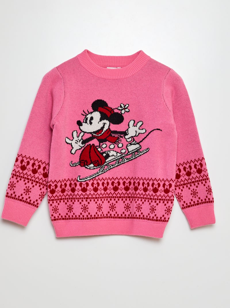 Pull de Noël 'Minnie' Rose - Kiabi