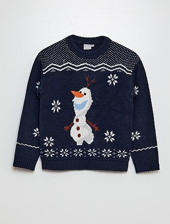 Pull de Noël 'Olaf' 'La Reine des neiges'