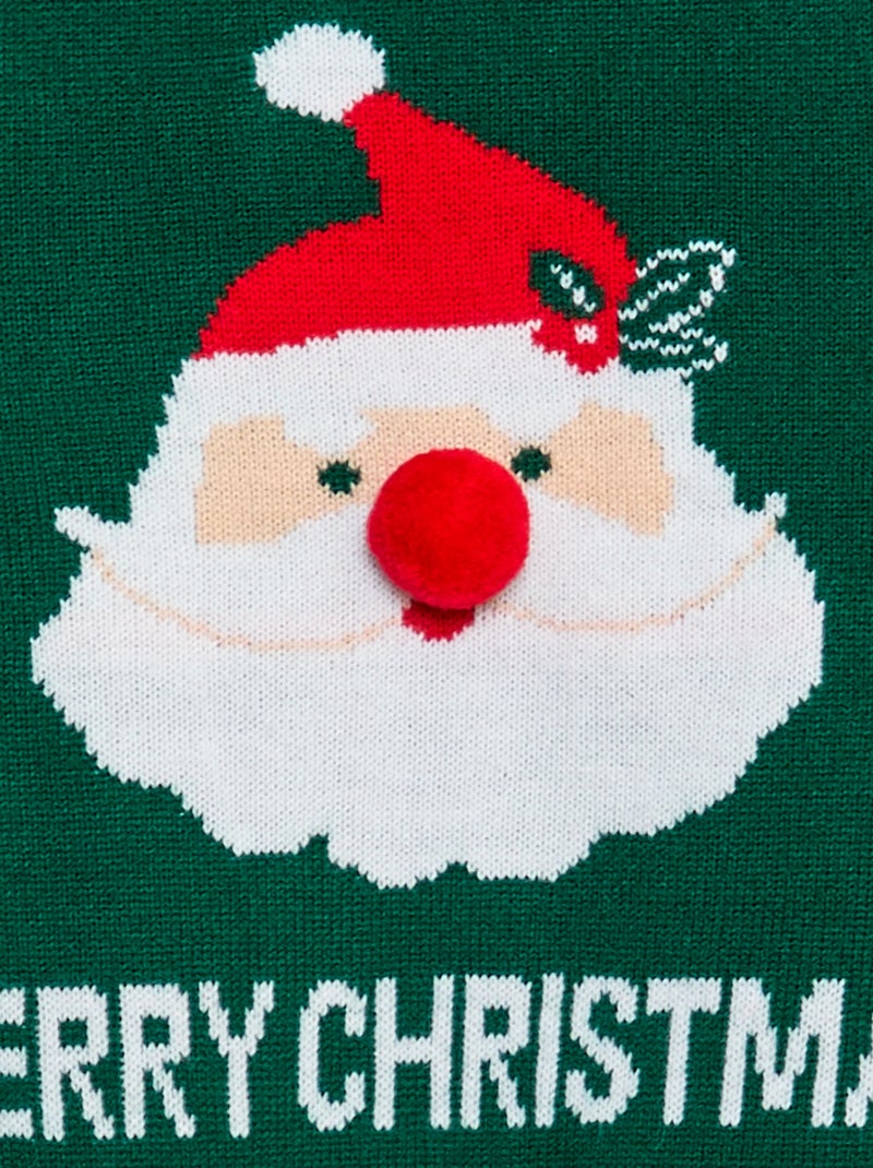 Pull de Noël Vert - Kiabi