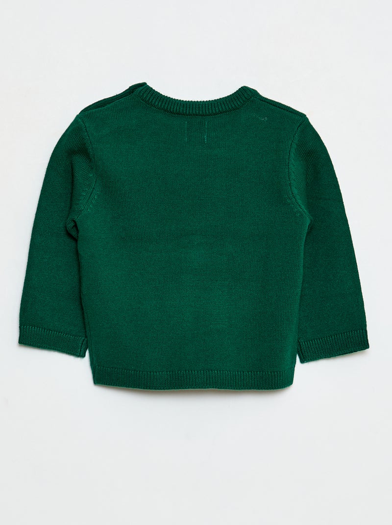 Pull de Noël Vert - Kiabi