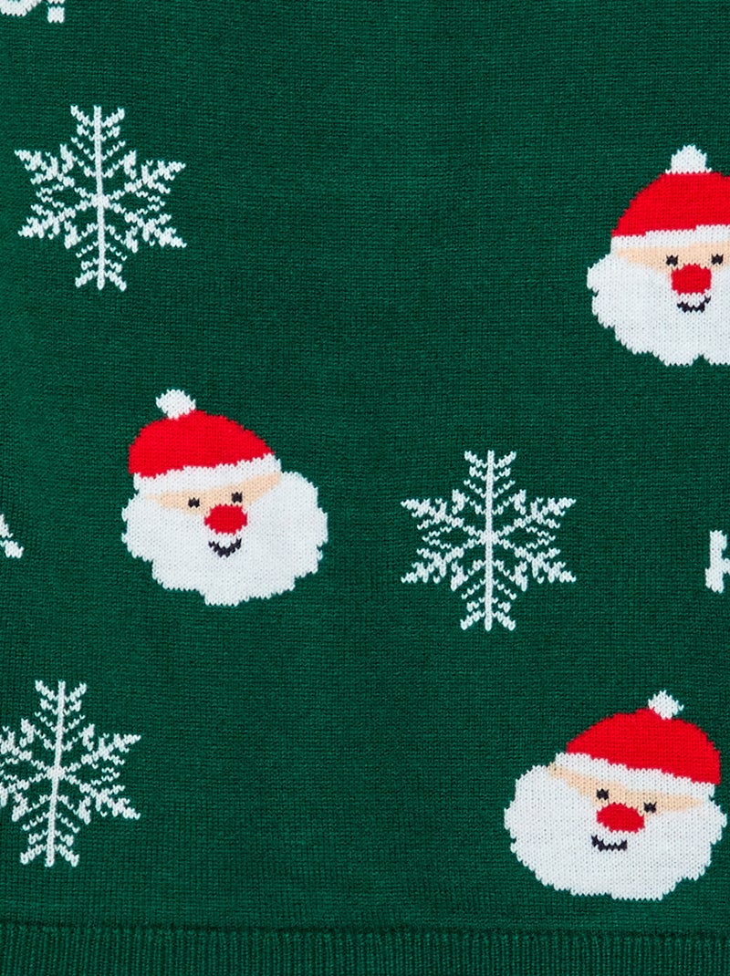 Pull de Noël Vert - Kiabi