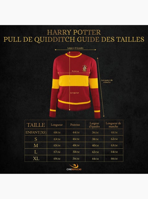 Pull de quidditch gryffondor - harry potter - Kiabi