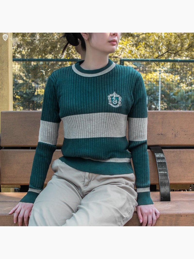 Pull de quidditch serpentard - harry potter Vert - Kiabi