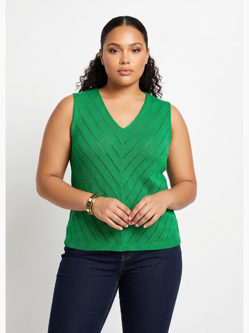 Pull Débardeur En Laine Woolovers - Taille M, Vert, Neuf Sans étiquettes - Pour Toutes Saisons