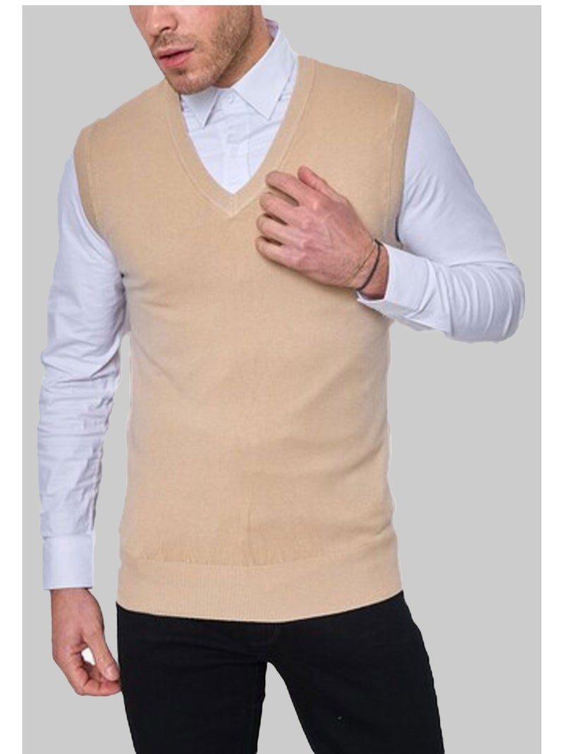 Pull debardeur Kebello Beige - Kiabi