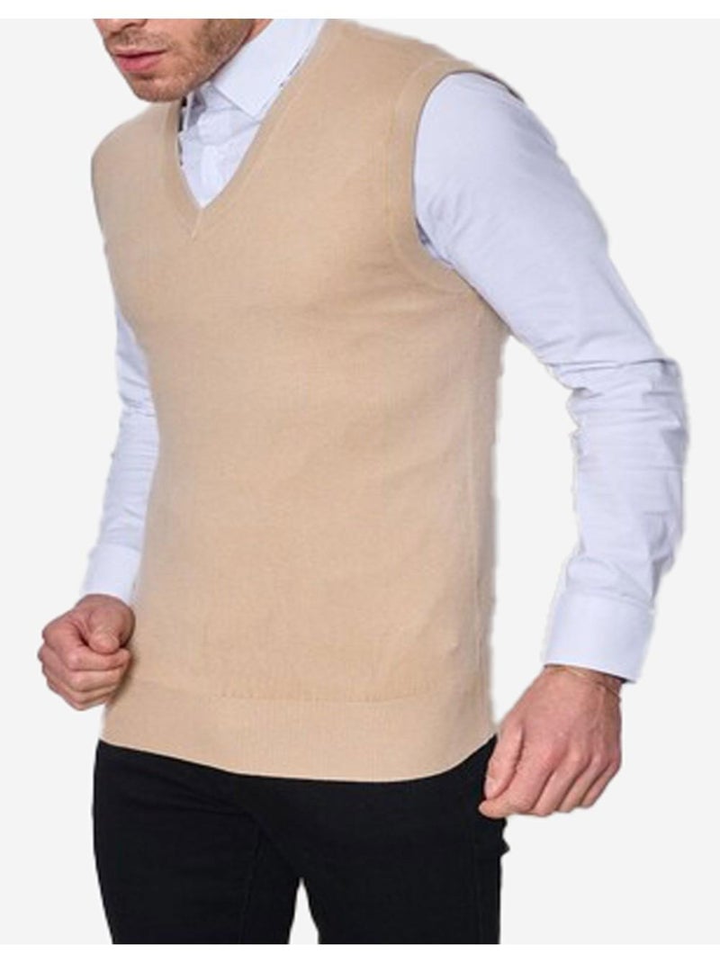 Pull debardeur Kebello Beige - Kiabi