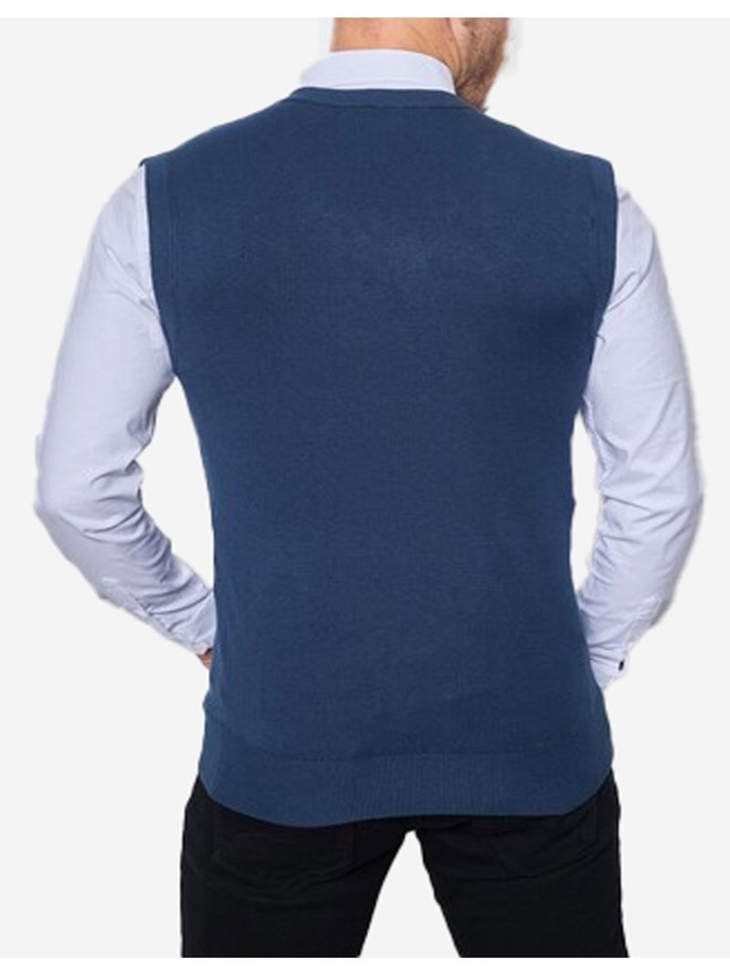 Pull debardeur Kebello Bleu - Kiabi