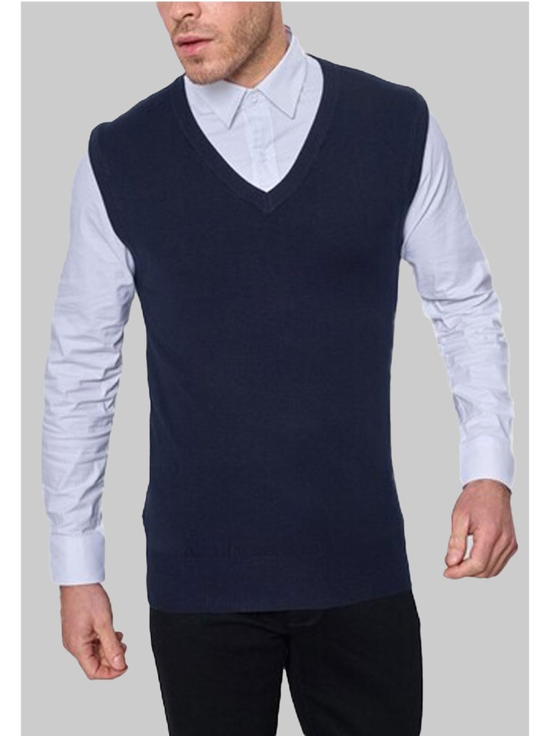 Pull debardeur Kebello Bleu marine - Kiabi