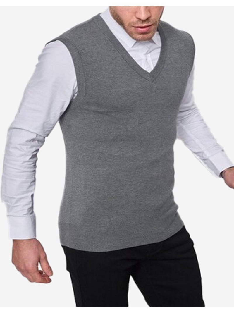 Pull debardeur Kebello Gris - Kiabi