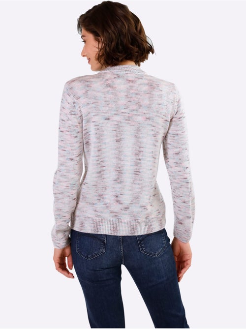 Pull décontracté avec col montant à glissière et finitions côtelées - Taille standard - Moda Vilona - Kiabi Pull décontracté avec col montant à glissière et finitions côtelées - Taille standard - Moda Vilona - Kiabi