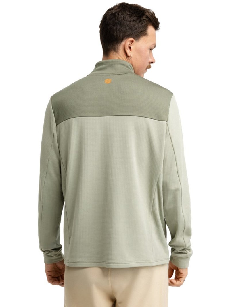 Pull demi-zip cyclotourisme homme cyclisme homme journey light Vert - Kiabi