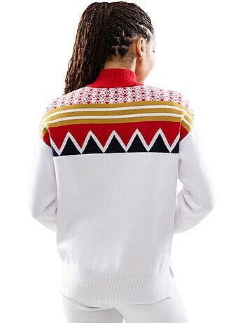 Pull demi-zip en maille femme femme sapporo-w