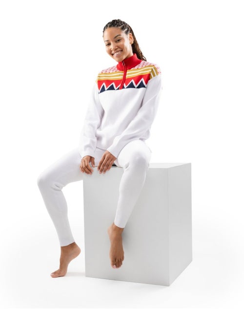 Pull demi-zip en maille femme femme sapporo-w - Kiabi Pull demi-zip en maille femme femme sapporo-w - Kiabi