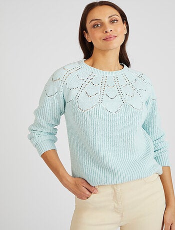 Pull détails ajourés - Damart