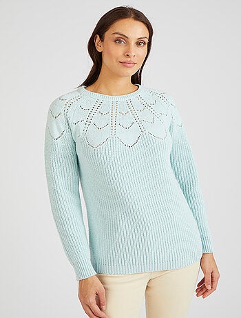 Pull détails ajourés - Damart