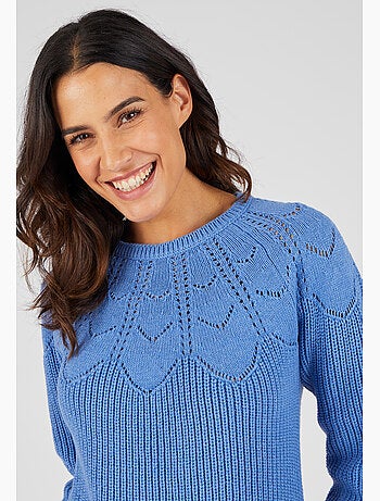 Pull détails ajourés - damart