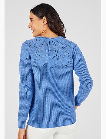 Pull détails ajourés - damart