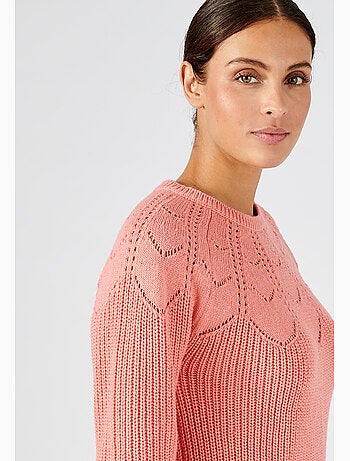Pull détails ajourés - Damart