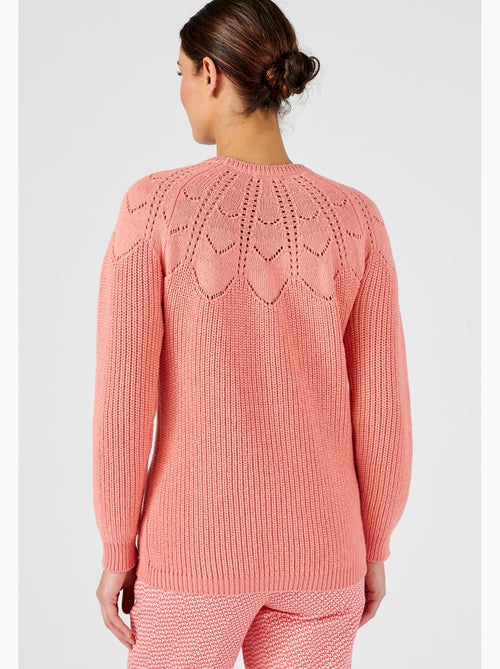 Pull détails ajourés - Damart - Kiabi