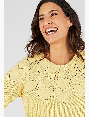Pull détails ajourés - Damart