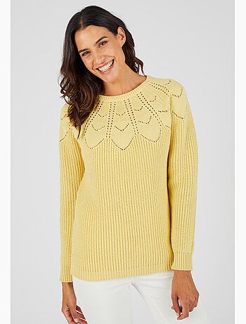 Pull détails ajourés - Damart