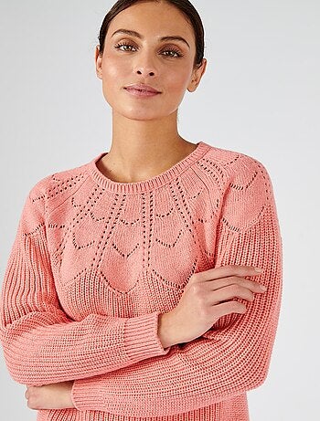 Pull détails ajourés - Damart