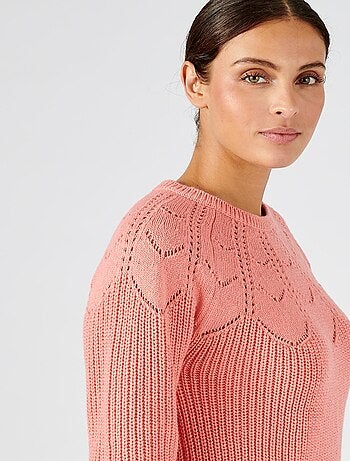 Pull détails ajourés - Damart