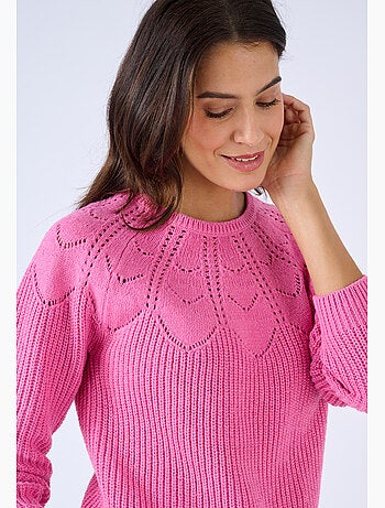 Pull détails ajourés - damart