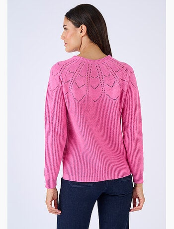 Pull détails ajourés - damart