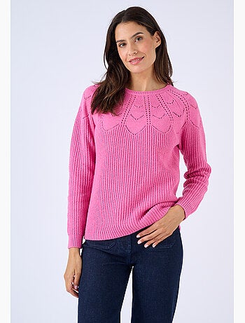 Pull détails ajourés - damart