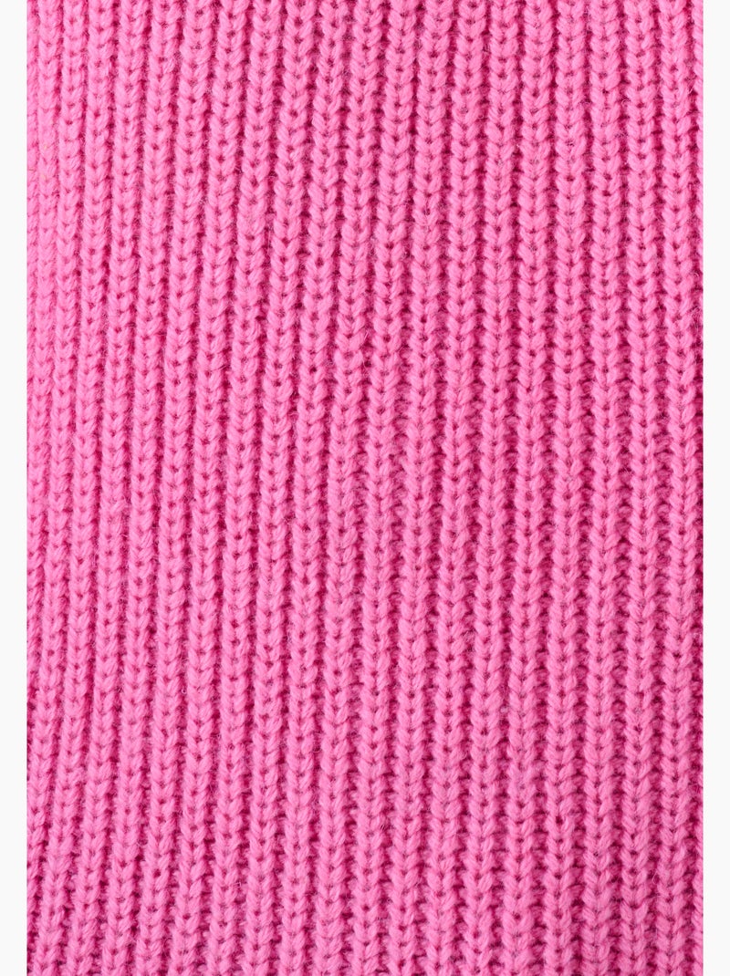 Pull détails ajourés - damart Rose fushia - Kiabi