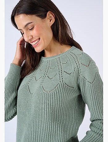 Pull détails ajourés - Damart