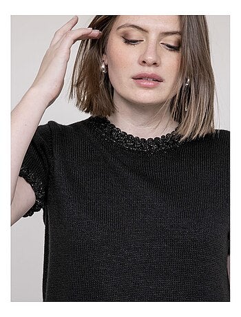 Pull details tressés KERMELA