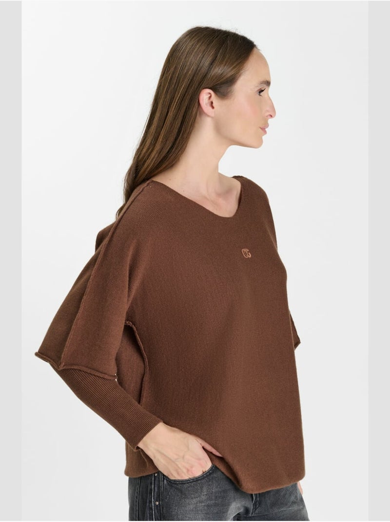 Pull dewa 'le temps des cerises' Marron - Kiabi