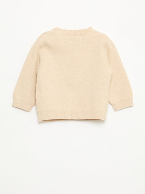 Pull 'Disney' 'Marie' en tricot avec animation fantaisie - Kiabi