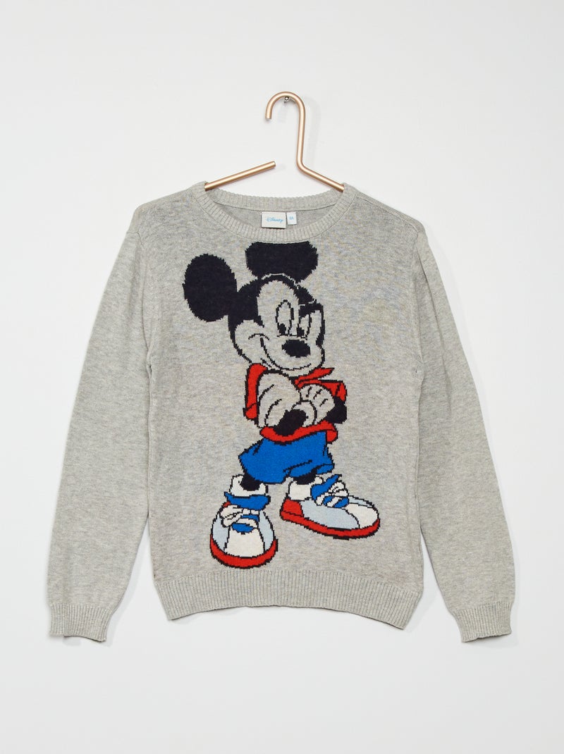 Pull 'Disney' 'Mickey' gris - Kiabi