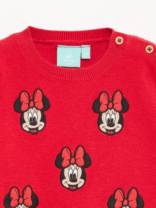 Pull 'Disney' 'Minnie' en tricot avec animation fantaisie - Kiabi