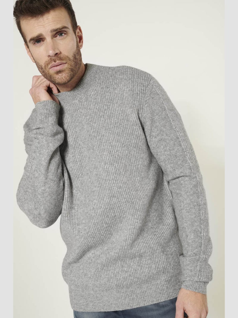 Pull DOISE 'Le Temps Des Cerises' Gris - Kiabi