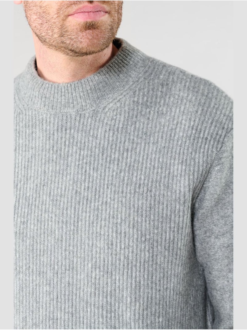 Pull doise 'le temps des cerises' Gris - Kiabi