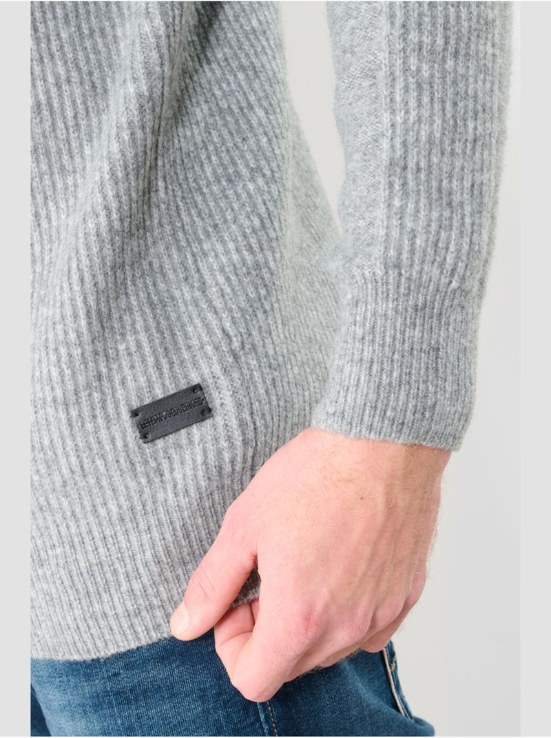 Pull doise 'le temps des cerises' Gris - Kiabi